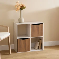 Estante con 4 niveles beige