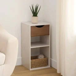 Estante con 2 niveles beige