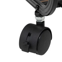 Estante con 2 niveles de mdf negro