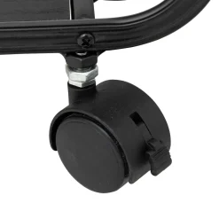 Estante con 3 niveles de mdf negro
