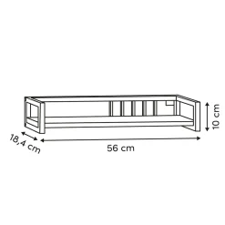 Estante de pared DUNA beige