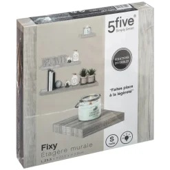 Estante Flotante Mdf Roble Gris