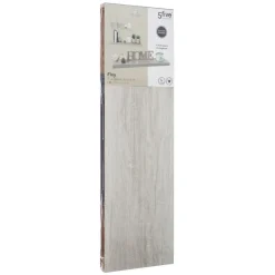 Estante Mdf Roble Gris 80x23.5x3.8Cm