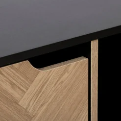 Estante mix CHEVRONS negro con 9 módulos