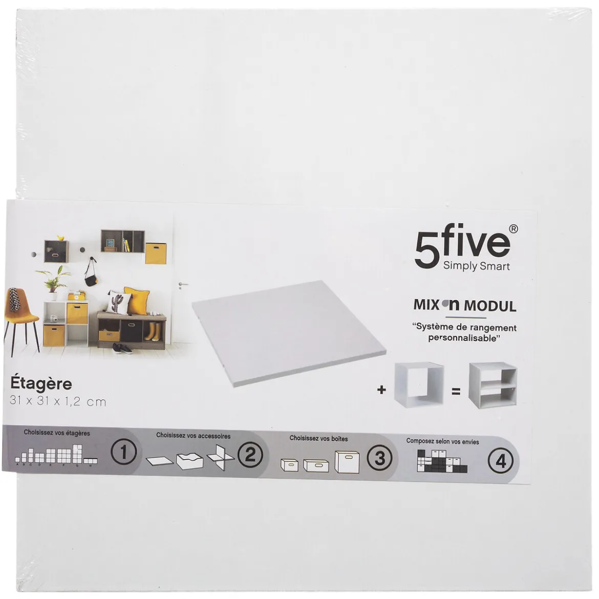 Estante Mixmodul Blanco 32x32x1.2Cm