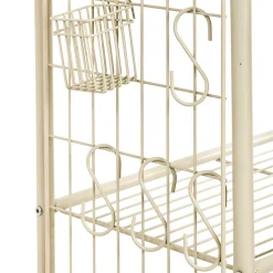 Estante para lavadora beige