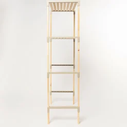 Estante para lavadora beige de madera