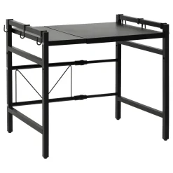 Estante para microondas negro
