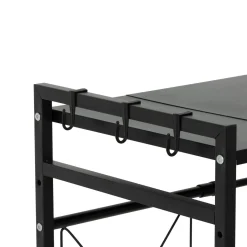 Estante para microondas negro
