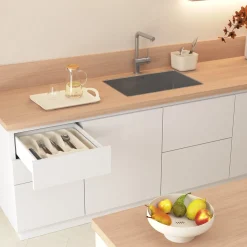 Estante para microondas negro