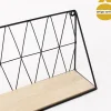 Estante pared de metal y mdf 48cm