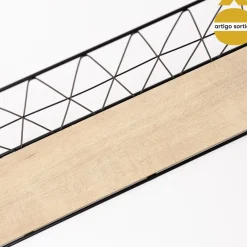 Estante pared de metal y mdf 48cm