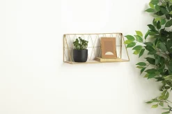 Estante Pared Metal/Mdf 20x12.5x47.9Cm