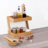 Estantería De Bambú Con 2 Baldas