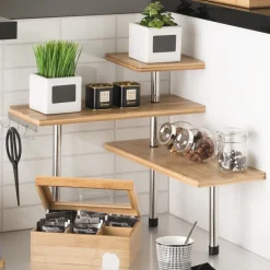 Estantería De Cocina Bambú P/Encimera