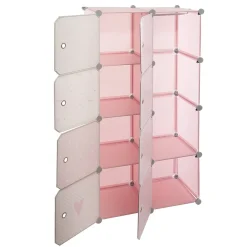 Estantería De Cubos Doble 65x31.5x125Cm
