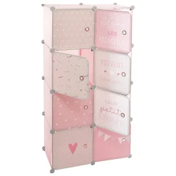 Estantería De Cubos Doble 65x31.5x125Cm