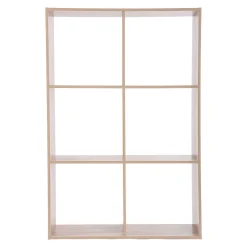 Estantería de roble con 6 cubos MIXMODUL