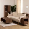 Estantería deslizante marrón de madera 159,5cm