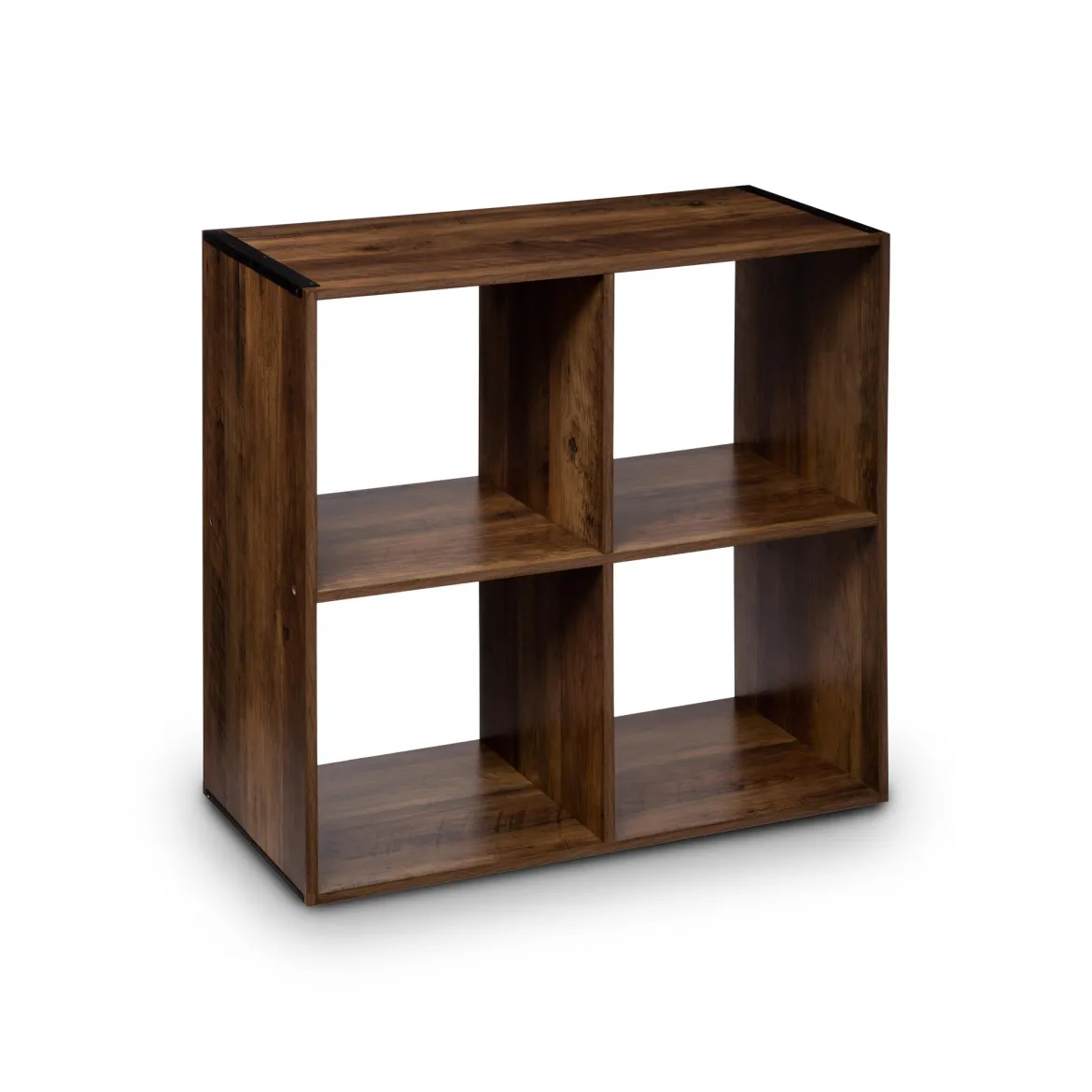 Estantería marrón oscuro con 4 cubos MIXMODUL