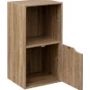 Estantería Mix Natural Con Puerta