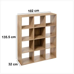 Estantería Modular 12 Cubos 100.8X32.5Cm