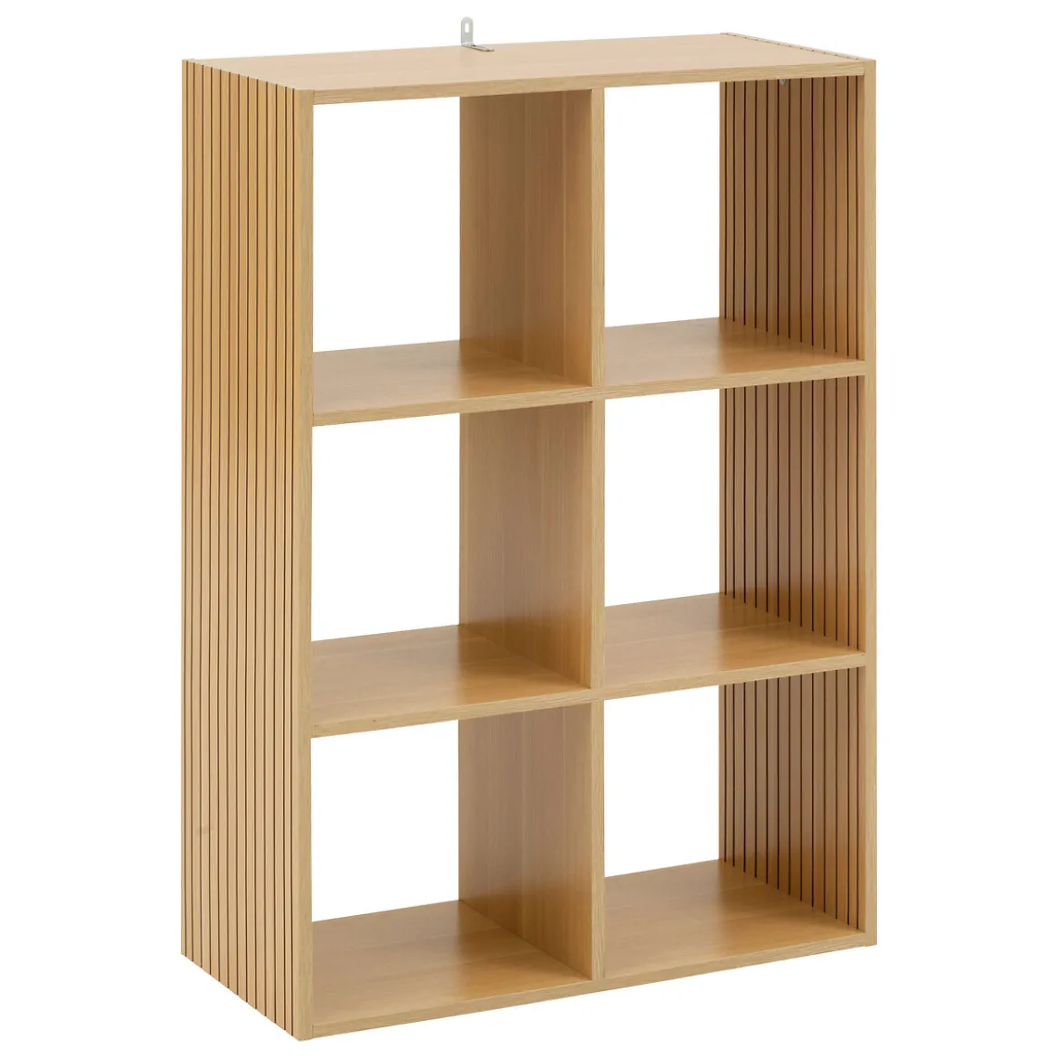 Estantería modular MIX TASSO marrón con 6 cubos