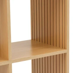 Estantería modular MIX TASSO marrón con 6 cubos