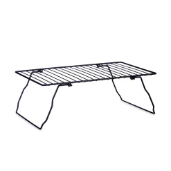 Estantería Plegable Negro Metálico