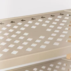 Estantería rectangular de 4 niveles beige
