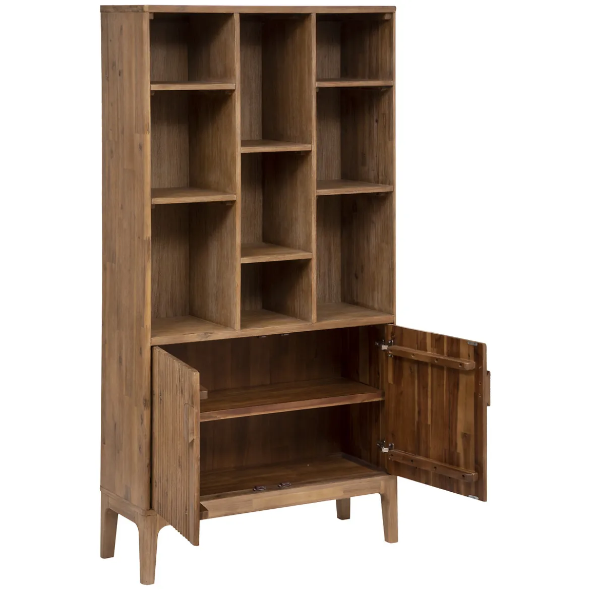 Estantería SABOR marrón de mdf con 2 puertas 190cm