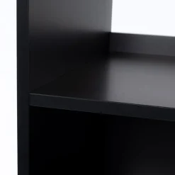 Estantería TEDY negro 2 puertas mdf e metal 170cm