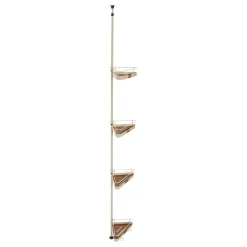 Estante wc con 4 niveles beige de acero