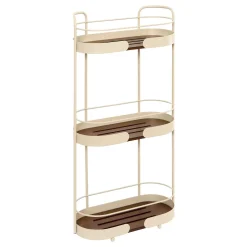 Estante WC con 2 niveles beige de acero