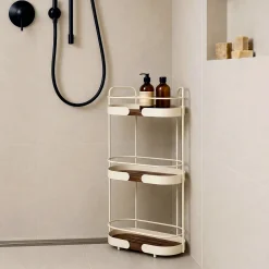 Estante WC con 2 niveles beige de acero