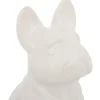 Estatua decorativa blanca de cerámica