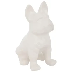 Estatua decorativa blanca de cerámica