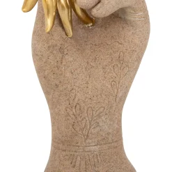 Estatua decorativa mano de resina 21cm