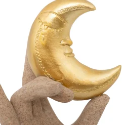 Estatua decorativa mano de resina 21cm