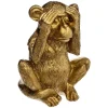 Estatua Dorada De Mono Sabio Ciego 17.7Cm
