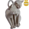 Estatua Gatos De Resina 17x13.5Cm