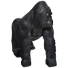 Estatua Gorila Negro Resina 37Cm