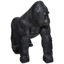 Estatua Gorila Negro Resina 37Cm