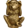 Estatua Mono Sabio Sordo Dorado 17.7Cm