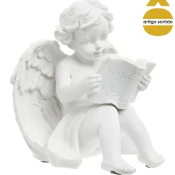 Estatua Ángel De Resina 15x13.5x16.5Cm