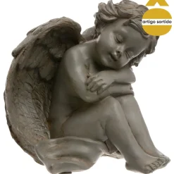 Estatua Ángel De Resina 15x13.5x16.5Cm