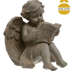 Estatua Ángel De Resina 15x13.5x16.5Cm