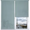 Estor azul de poliéster 90x180cm