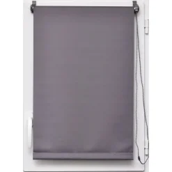 Estor Enrollable Opaco Gris 117x180Cm