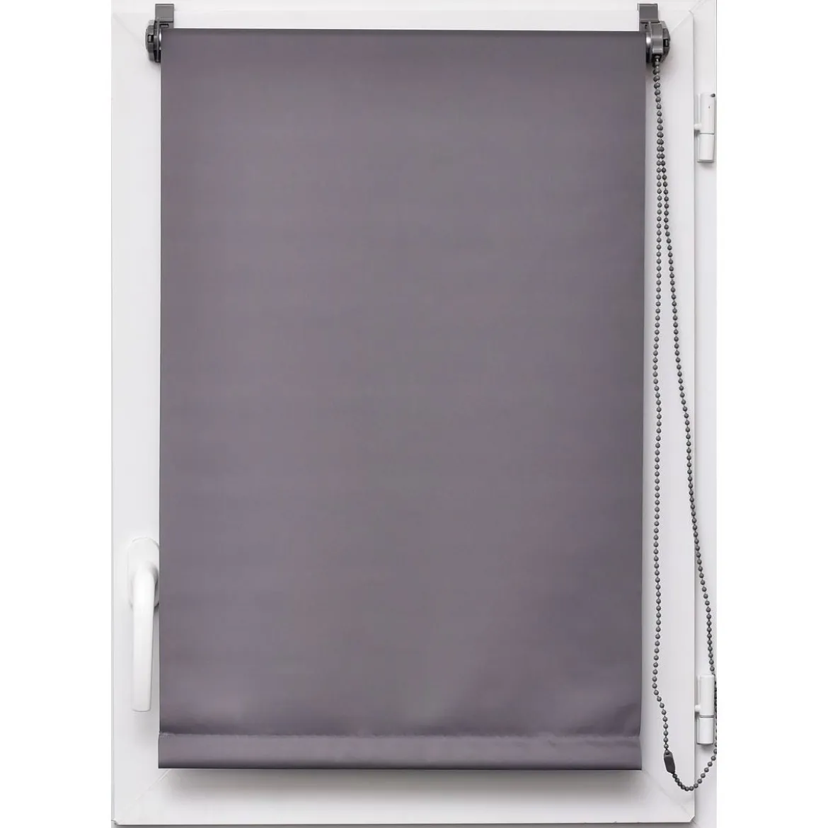Estor Enrollable Opaco Gris 117x180Cm